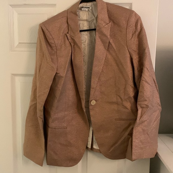 Zadig&Voltaire Vedy Jac Rose Lurex Shimmer Blazer - Picture 3 of 10